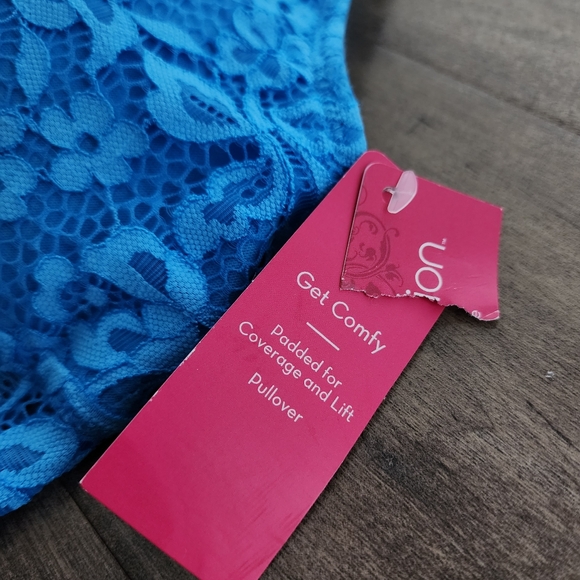 Xhilaration Racerback Wireless Padded Bralette Blue Women's XL NWT - Picture 12 of 16